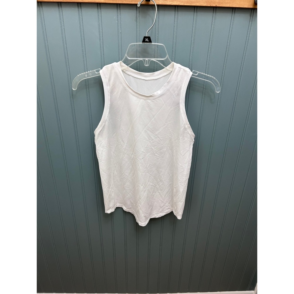 Lululemon Women's White Racerback Tank‎ Top Breathable Athletic Workout